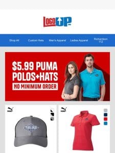 $5.99 Puma Polos+Hats