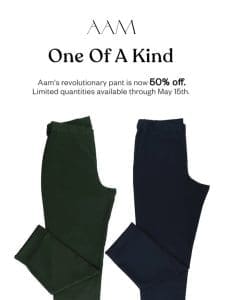 50% Off The Pant That FORBES Featured – Twice.