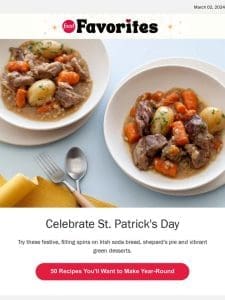 50 St. Patrick’s Day Recipes + 37 Perfect Potato Recipes