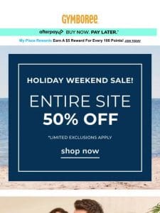 50% off ENTIRE SITE! Memorial Day SALE????