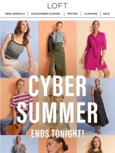 50% off + EXTRA 15% off ENDS TONIGHT