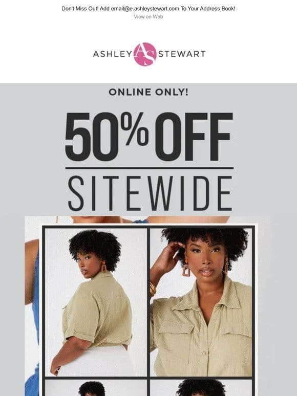 50% off SITEWIDE!