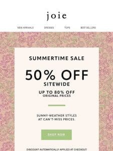 50% off sitewide