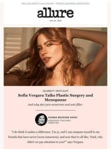 51-Year-Old Sofia Vergara Talks Plastic Surgery and Menopause