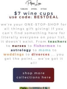 $7 Each! Moms， Teachers， Firefighters， Wedding， Beach…