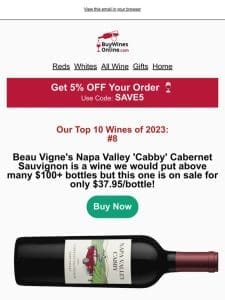 #8 2023 Top Seller: 37% Off This Napa Cabernet From 100-Point Winemaker!