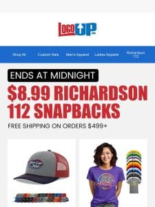 $8.99 RICHARDSON 112 SNAPBACKS | Ends At Midnight