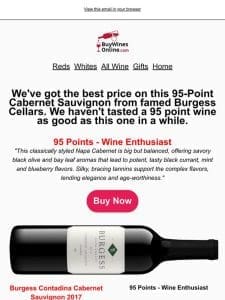 95-Point Cabernet Sauvignon For the Best Price in the Country at 36% Off!