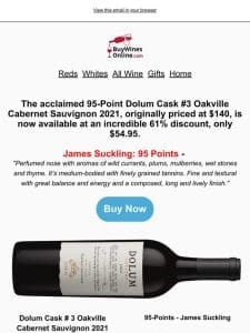 95-pt Oakville Cabernet for 61% off today!