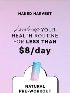 A week’s worth of supps for less than $8/day ?