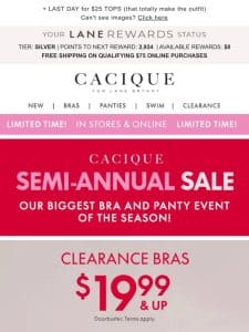 ALL BRAS $19.99 (& up) + 40% OFF Seriously Sexy