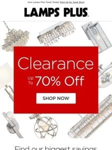 Act Now! Huge Discounts on Clearance Styles