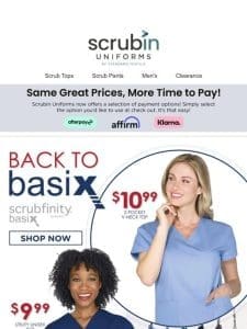 Add to Cart > > $9.99 Scrubfinity® Basix