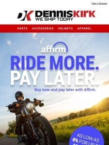 Affirm Makes It Easier Than Ever to Ride More， Wait Less!