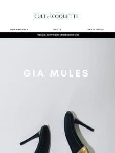 All GIA Mules $195 ??