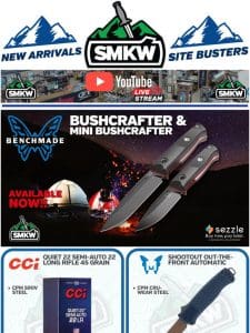 All New From Benchmade – Bushcrafters & Necron Balisongs!