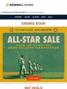 All-Star Sale Ends Soon. Shop Now!