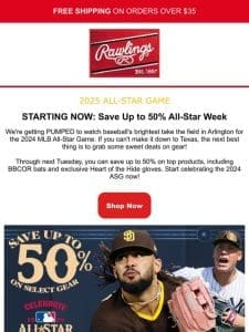 All-Star Sale Starts Now — Save Up to 50%