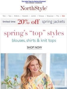 Always Stylish ? Spring Tops Collection ~ Shop Now!