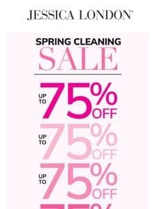 Amazing deal alert: Clearance up to 75% OFF