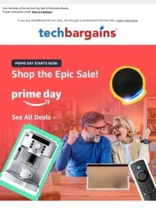 ? Amazon’s 10th Prime Day Event Starts Now
