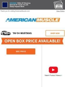 AmericanMuscle: Don’t Miss This Open Box Deal!