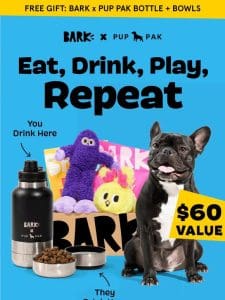 An all new welcome gift – BARK x Pup Pak ?