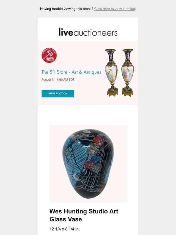 Antiques Online Auctions | The $1 Store – Art & Antiques