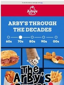 Arby’s Thru The Decades: 70s edition ?