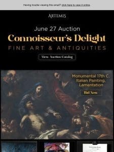 Artemis Gallery | Connoisseur’s Delight Fine Art & Antiquities