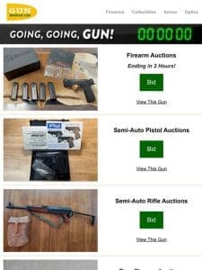 Auctions Ending Tonight