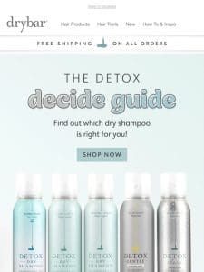 Award Winning Detox Dry Shampoos ?