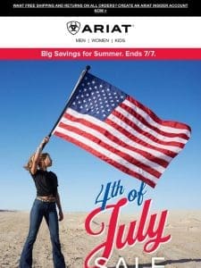 BOGO 50% Off All 4th of July Sale­ Items