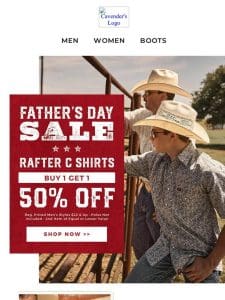 BOGO 50% Off Rafter C Shirts