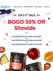 BOGO 50% off ending soon . . .