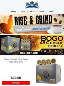 BOGO on Caliber Coffee 48 Count Variety Packs! Double the Flavor!