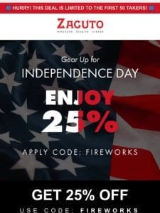 BOOM! Celebrate Independence Day: Fireworks & Savings