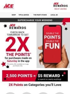 BOOST your Points in the App this Weekend