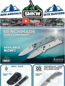 Back In Stock! Benchmade Bugout and Mini Bugout AXIS Lock!