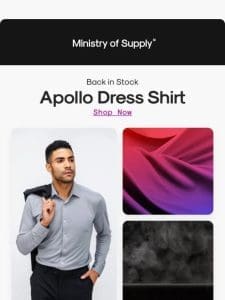 Back in Stock: Apollo Dress Shirt