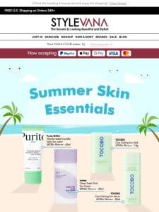 Bag your summer skin essentials! ️