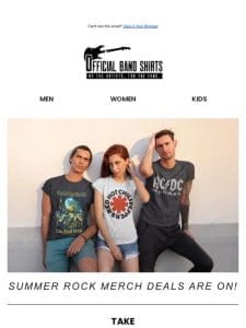 Band Merch Alert: 20% Off On All Your Faves!