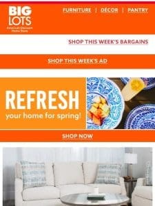 Bargains for your spring home refresh ??