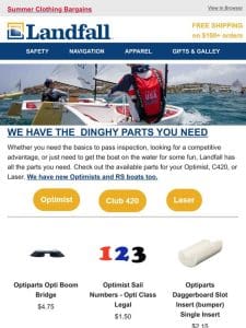 Be Dinghy Race Ready @Landfall