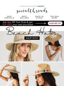 Beach Hats are BACK! ?