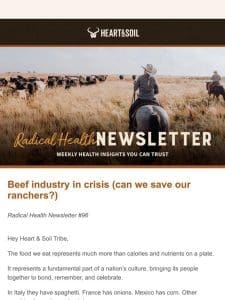 Beef crisis (can we save our ranchers?)