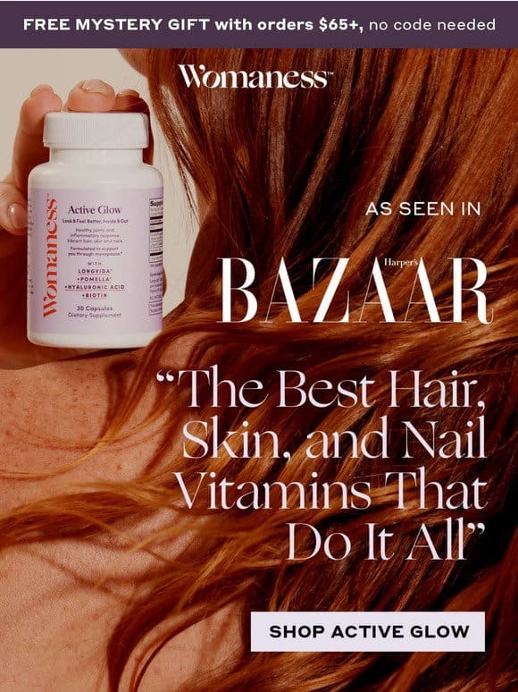 “Best Hair， Skin， & Nail Vitamin” says Harper’s Bazaar✨