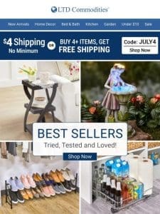 Best Sellers: Tried， Tested & Loved!