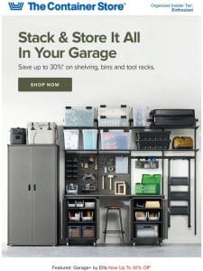 Best-Selling Garage Solutions: Up To 30% Off