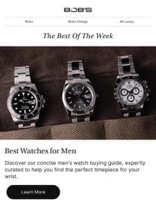 Best of The Week: Best Watches For Men， Cartier Latest Arrivals， and more!